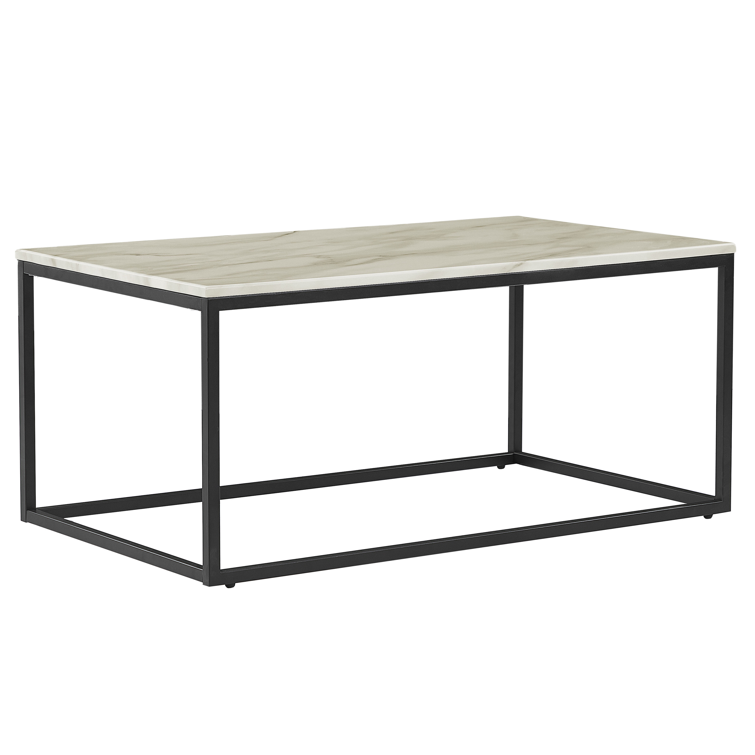 Sofabord DELANO Marmor/sort