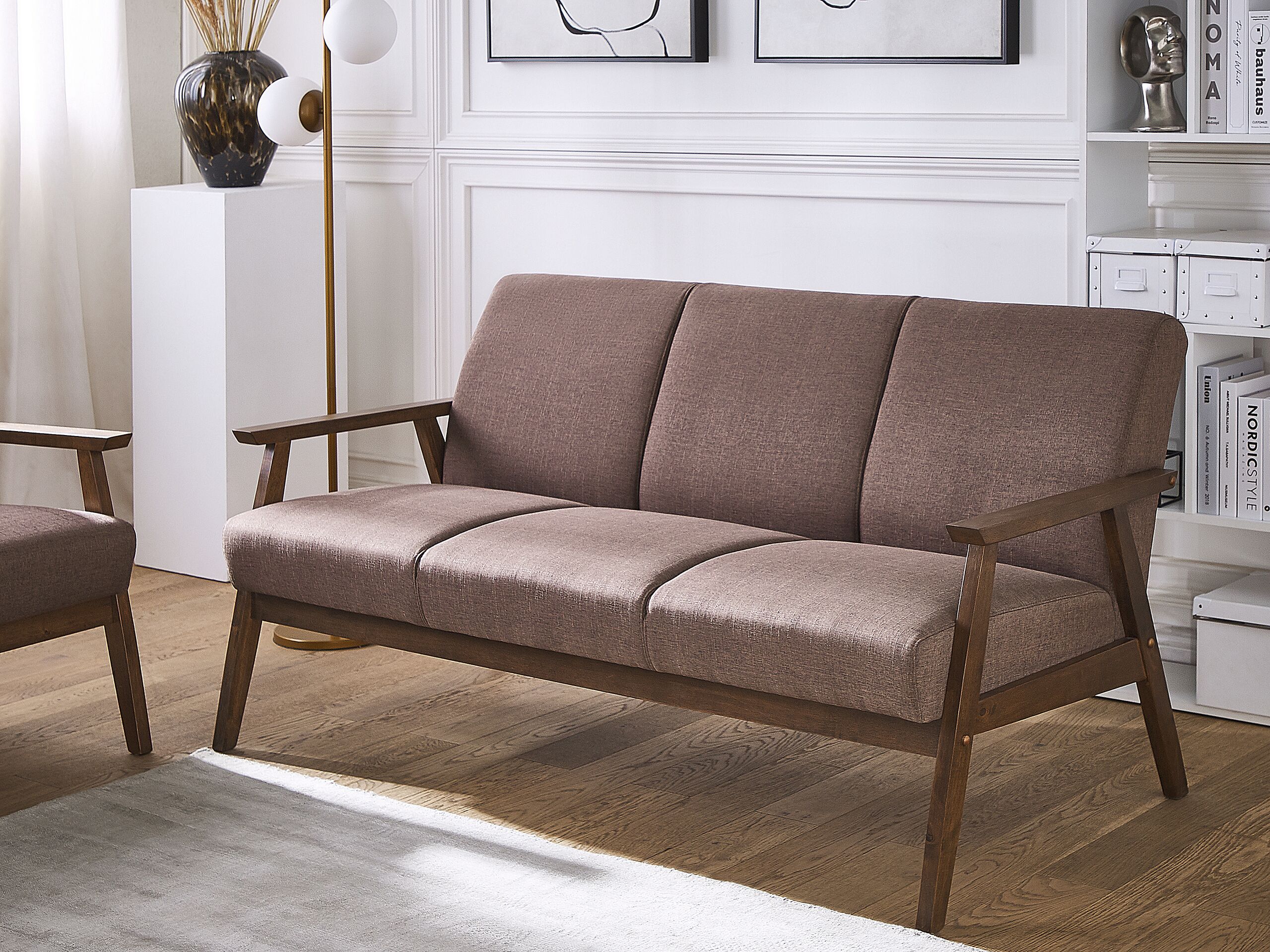 Sofa 3 personers ASNES Brun