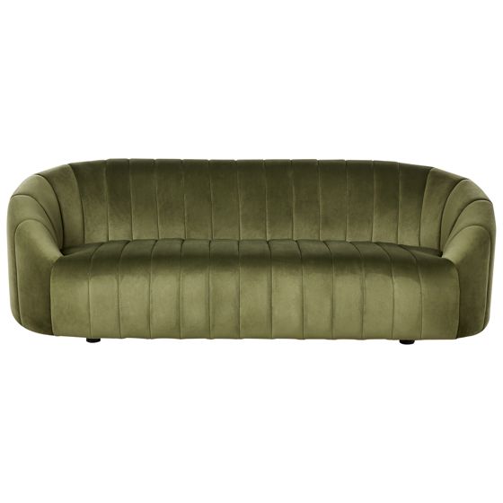 Sofa 3 personers MALUNG Velour Mørkegrøn