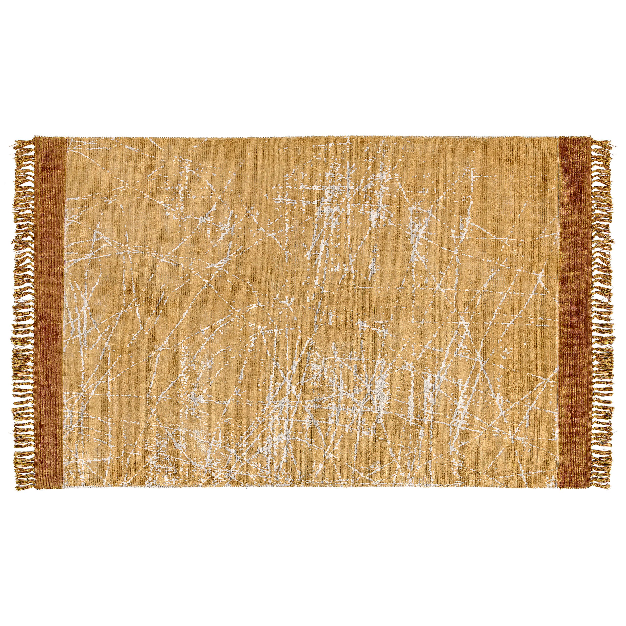 Gulvtæppe HANLI Orange 140 x 200 cm Viskose