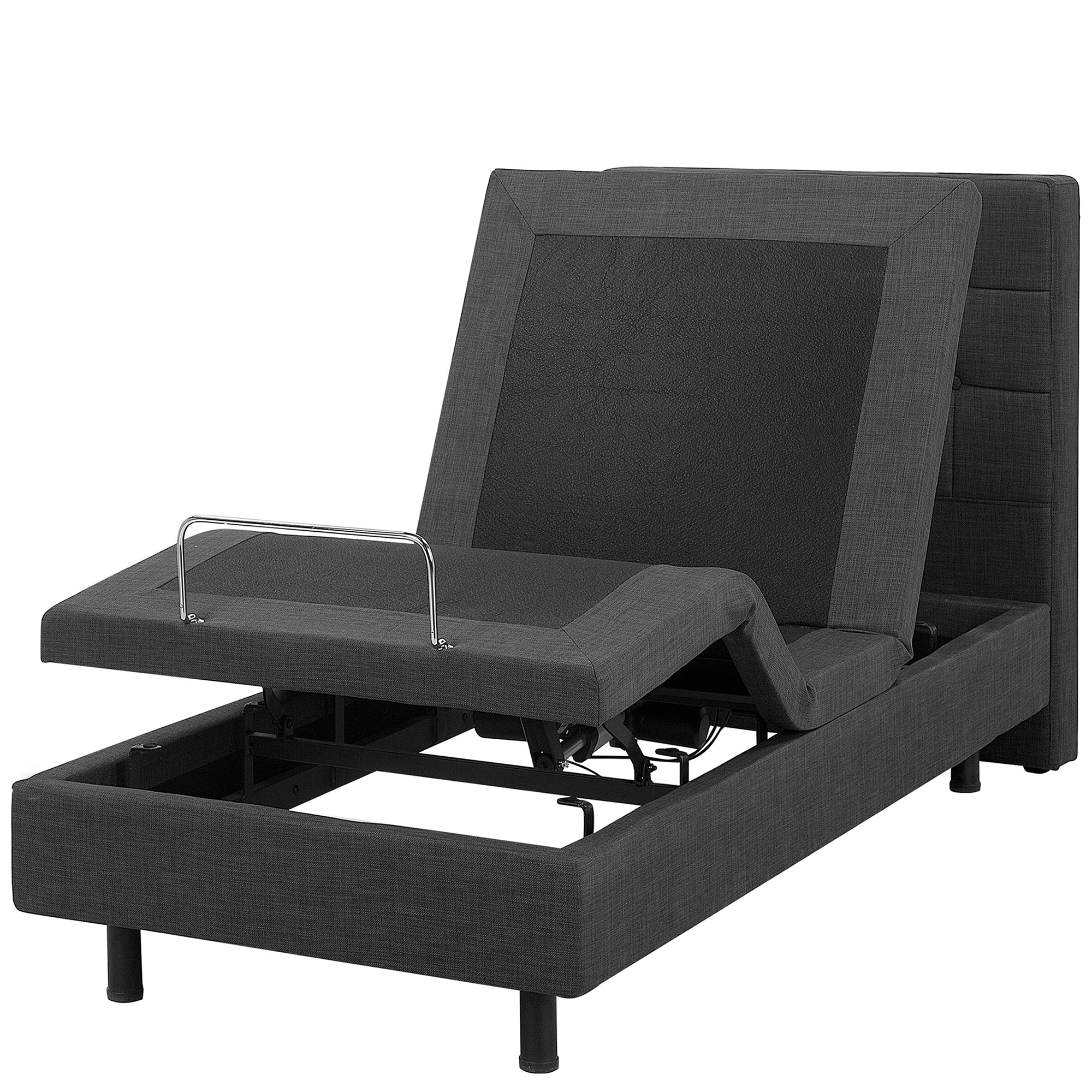 Justerbar seng DUKE 80 x 200 cm Mørkegrå