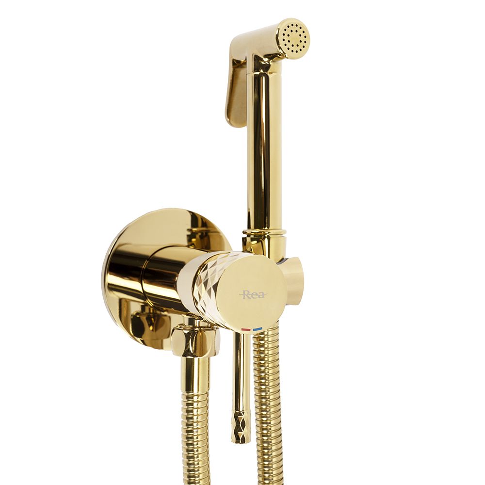 REA bidetarmatur lungo loop diamond Gylden, 5x5x11cm