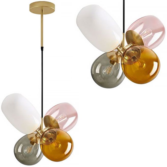 TOOLIGHT hængende loftlampe APP436-4C Flerfarvet 26,5x10x26,5cm