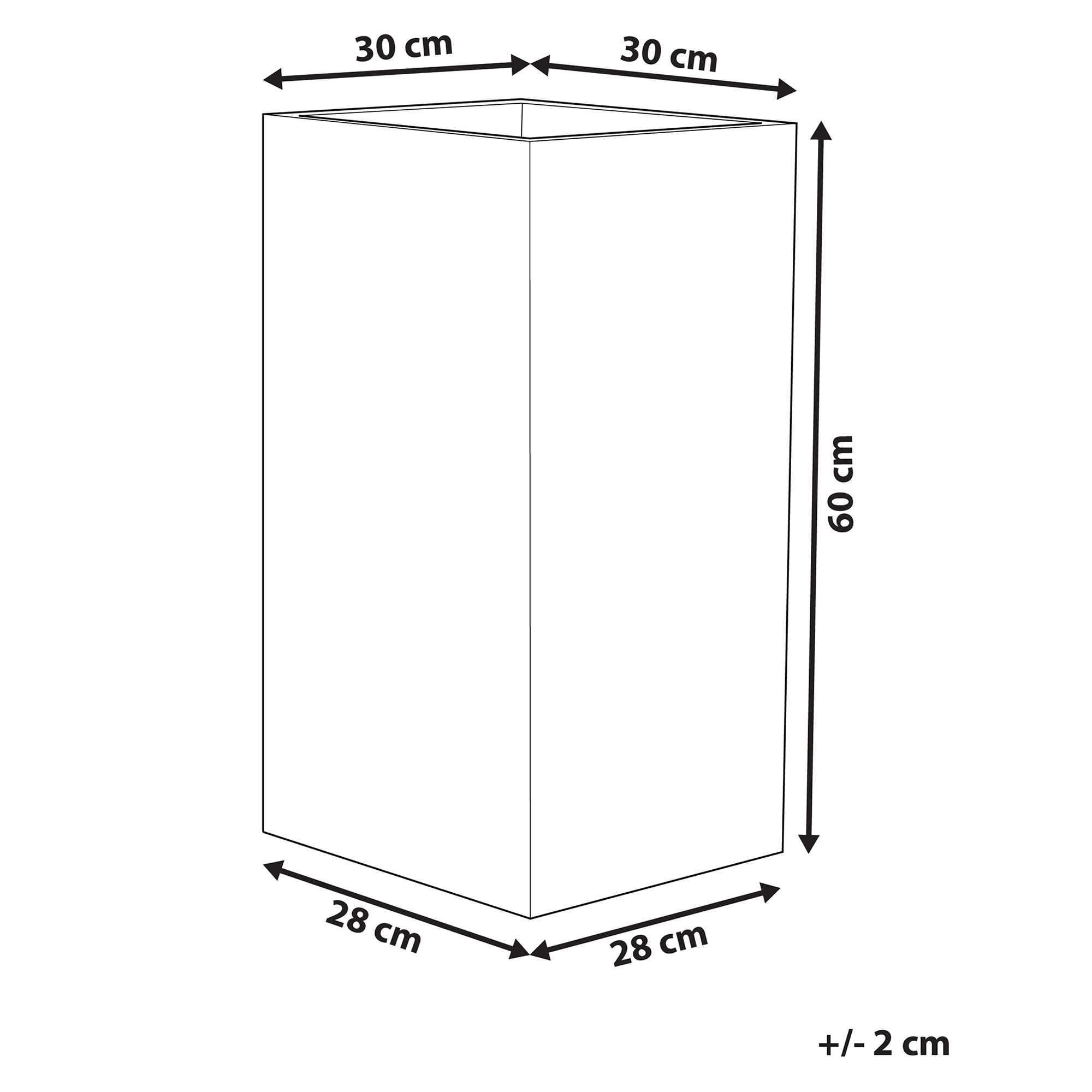 Urtepotte TENNO 30 cm Beige