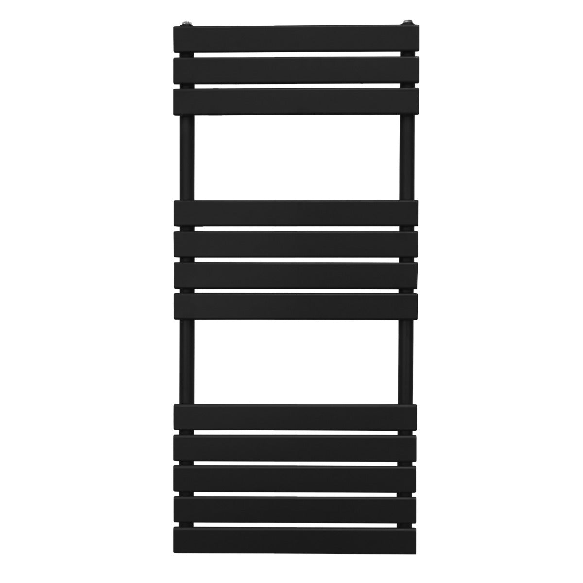 Flad håndklædetørrer – 1200 mm x 500 mm – sort