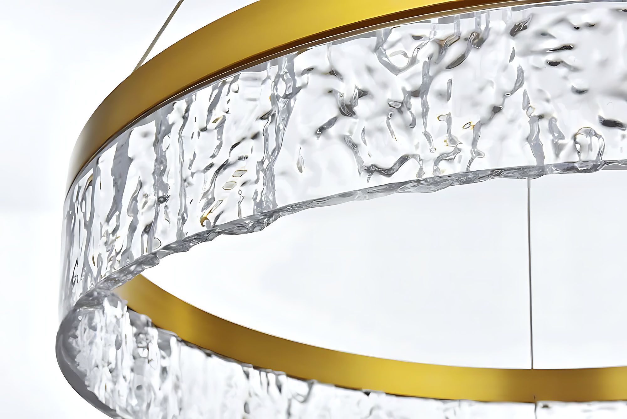 TOOLIGHT hængende loftlampe LHJ049-CP2 LED Guld 60x60x6,5cm