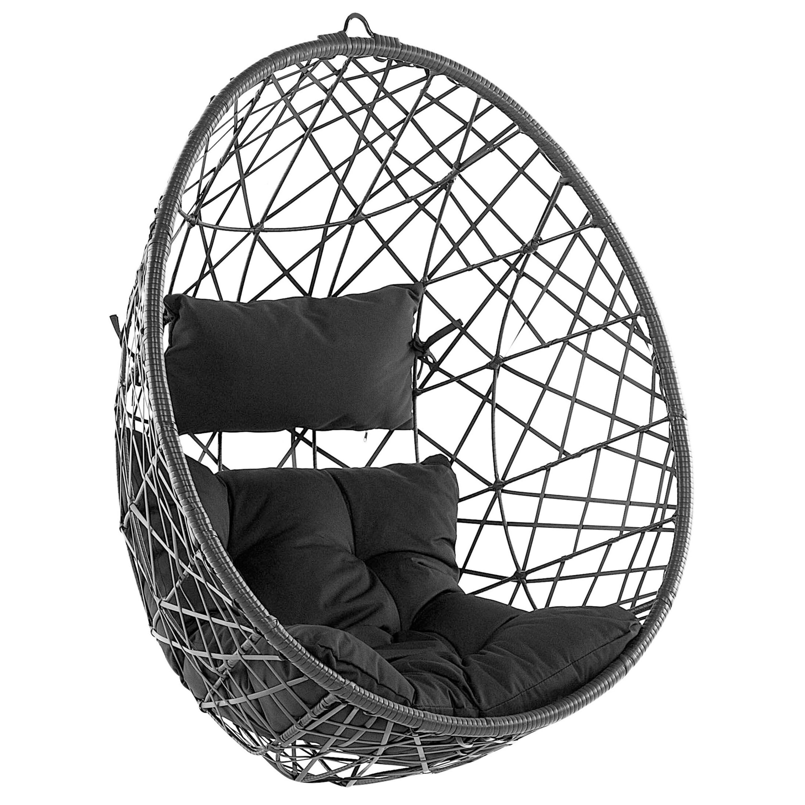 Hængestol ALATRI PE-rattan Sort
