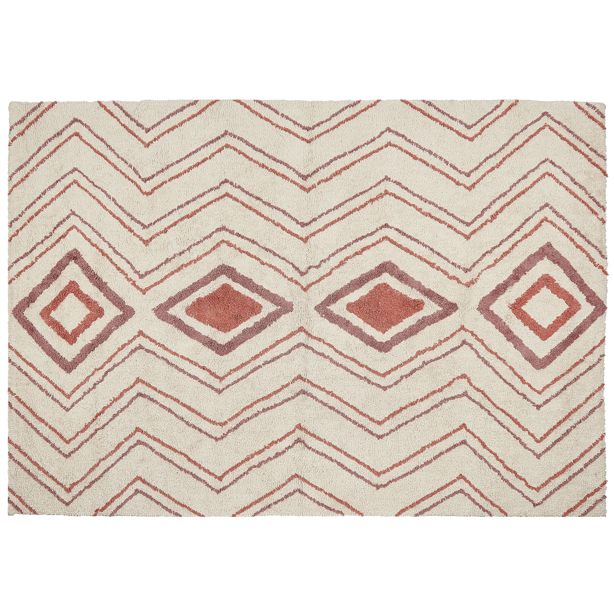 Gulvtæppe KASTAMONU Beige 160 x 230 cm Bomuld