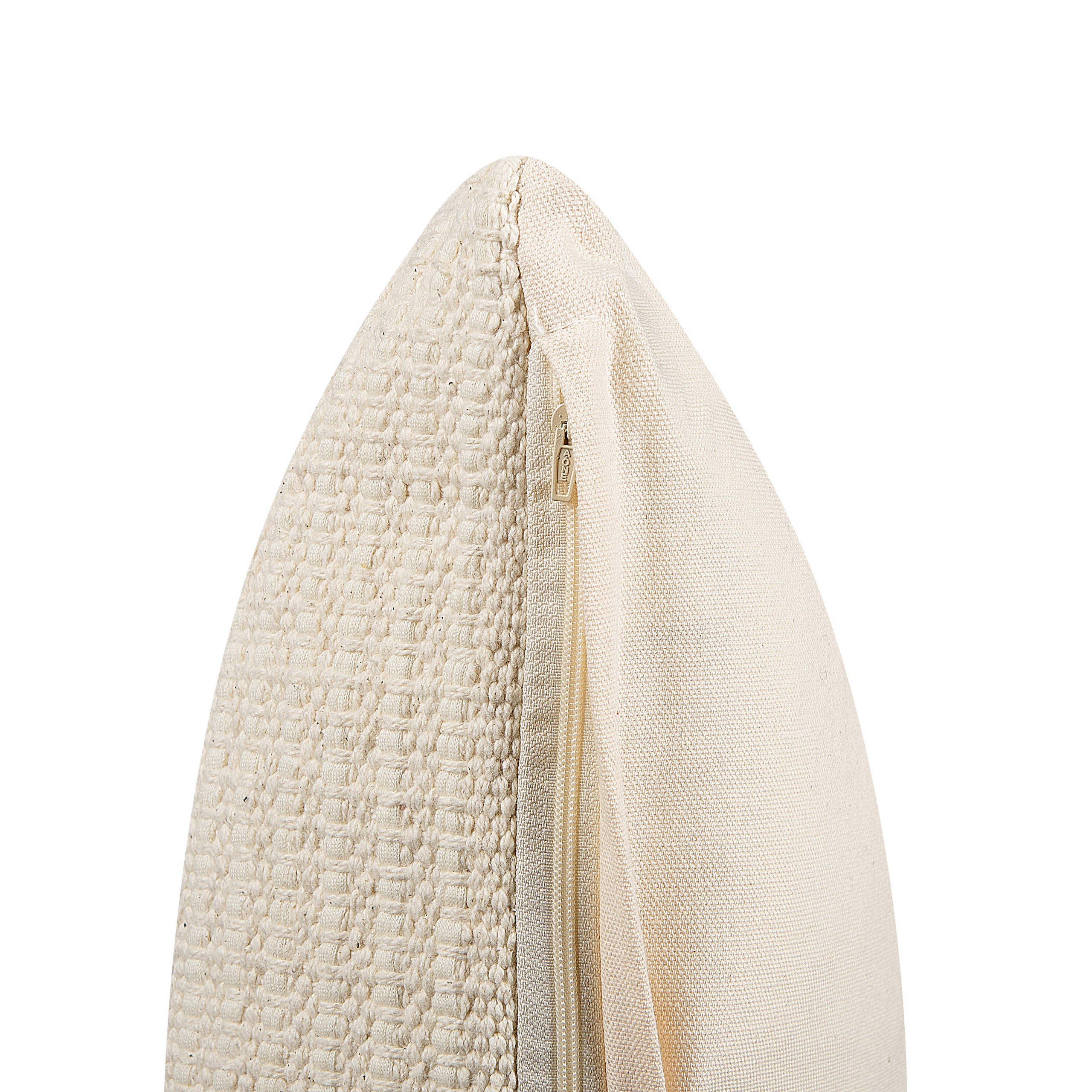 Sæt af 2 pyntepuder PELLAEA 45 x 45 cm Bomuld Lys Beige Geometrisk mønster