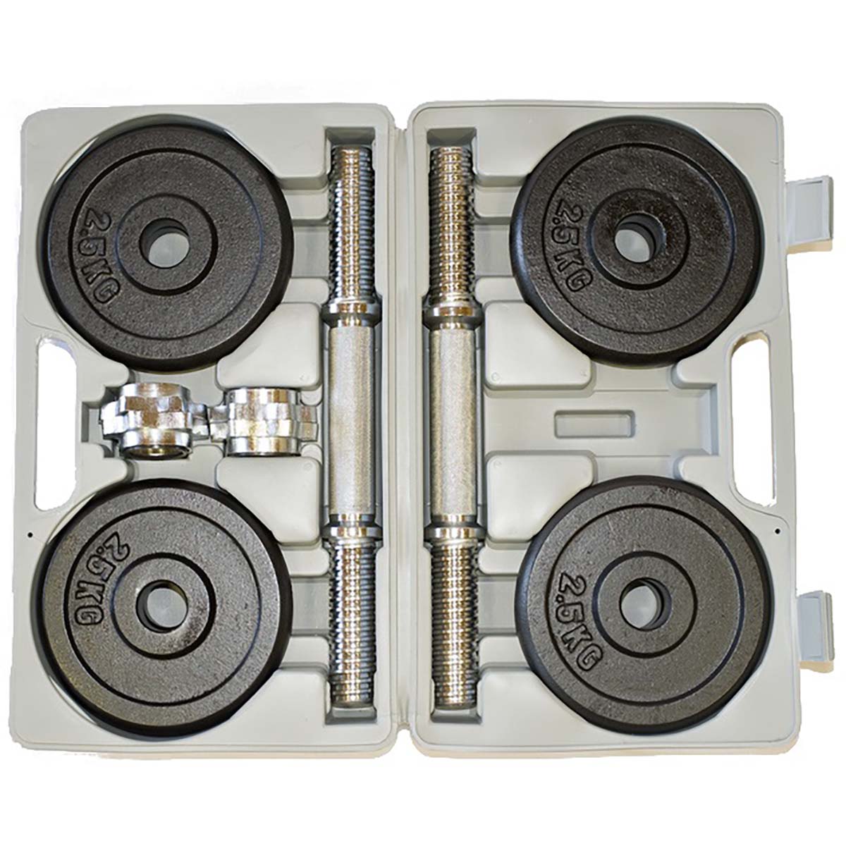 Fit'n Shape Justerbar Håndvægt, 20kg, jernplader