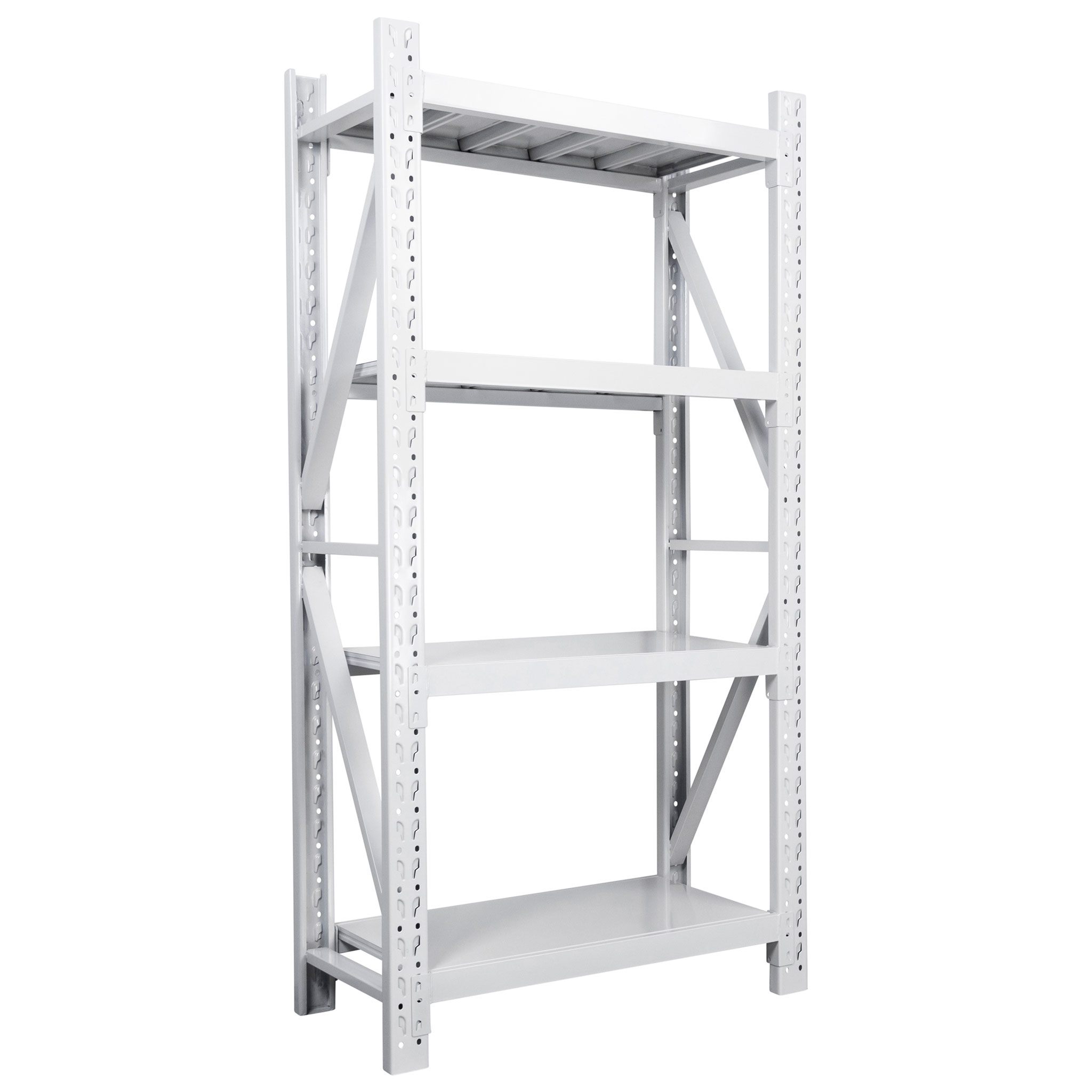 Fornorth Stålreol 800kg, 100x60x200cm, wit