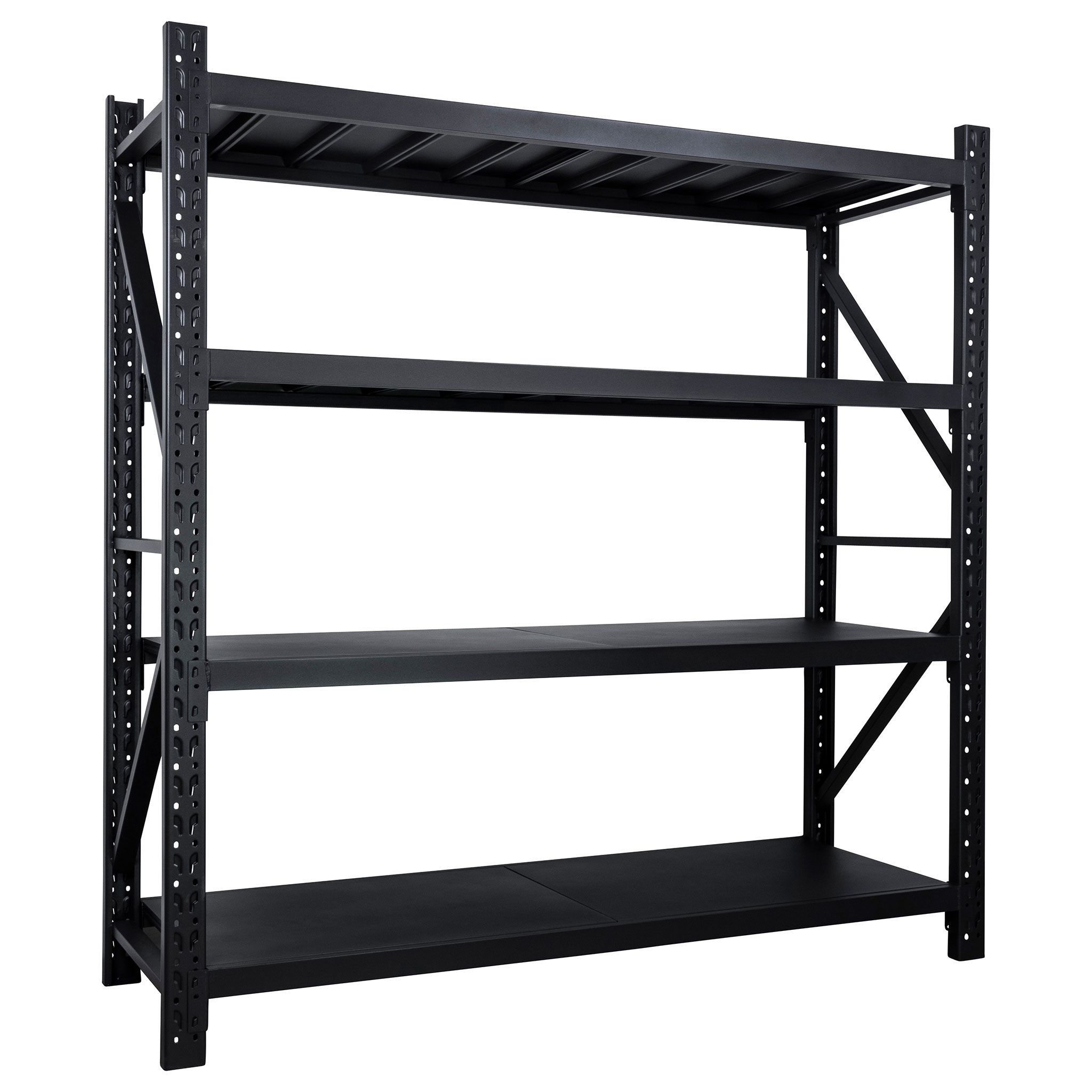 Fornorth stålreol 3200kg, 200x60x200cm, sort