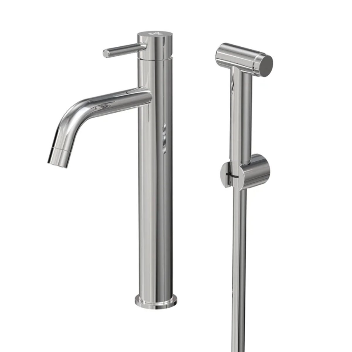 Håndvaskarmatur INOX by Tammiholma Q1, høj, bidet