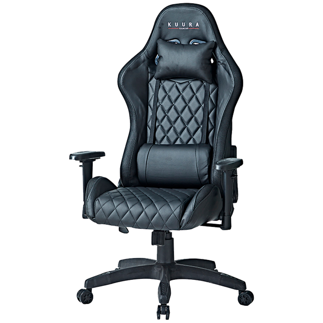 Kuura Gaming Gamerstol RGB, Sort
