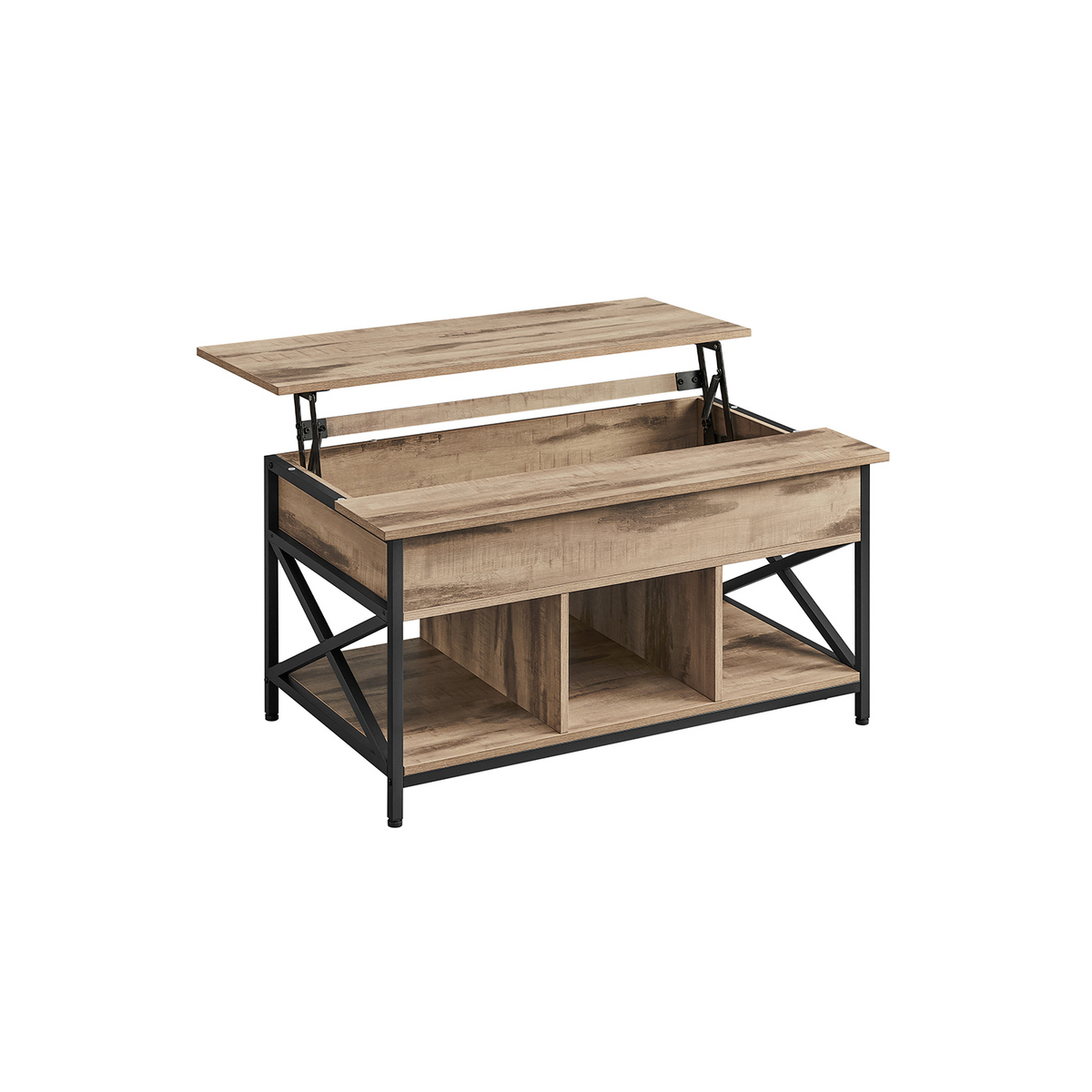 Vasagle sofabord, 60 × 100 × (48-62) cm, LCT205