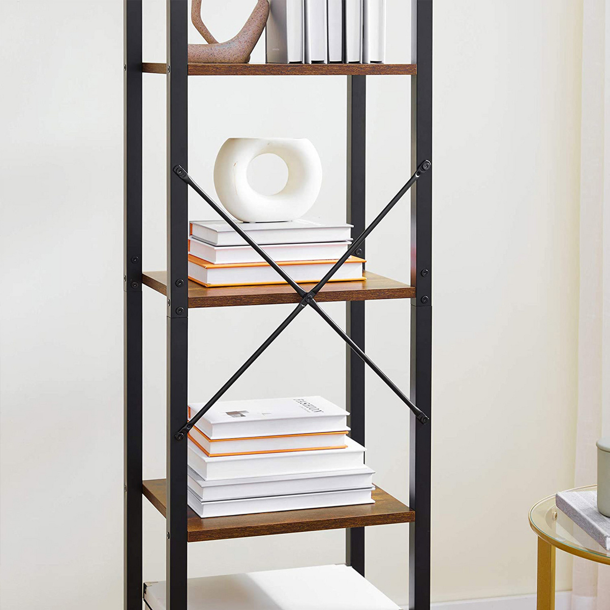 VASAGLE bogreol, 6 niveauer, 40 × 30 × 187.5 cm, LLS101