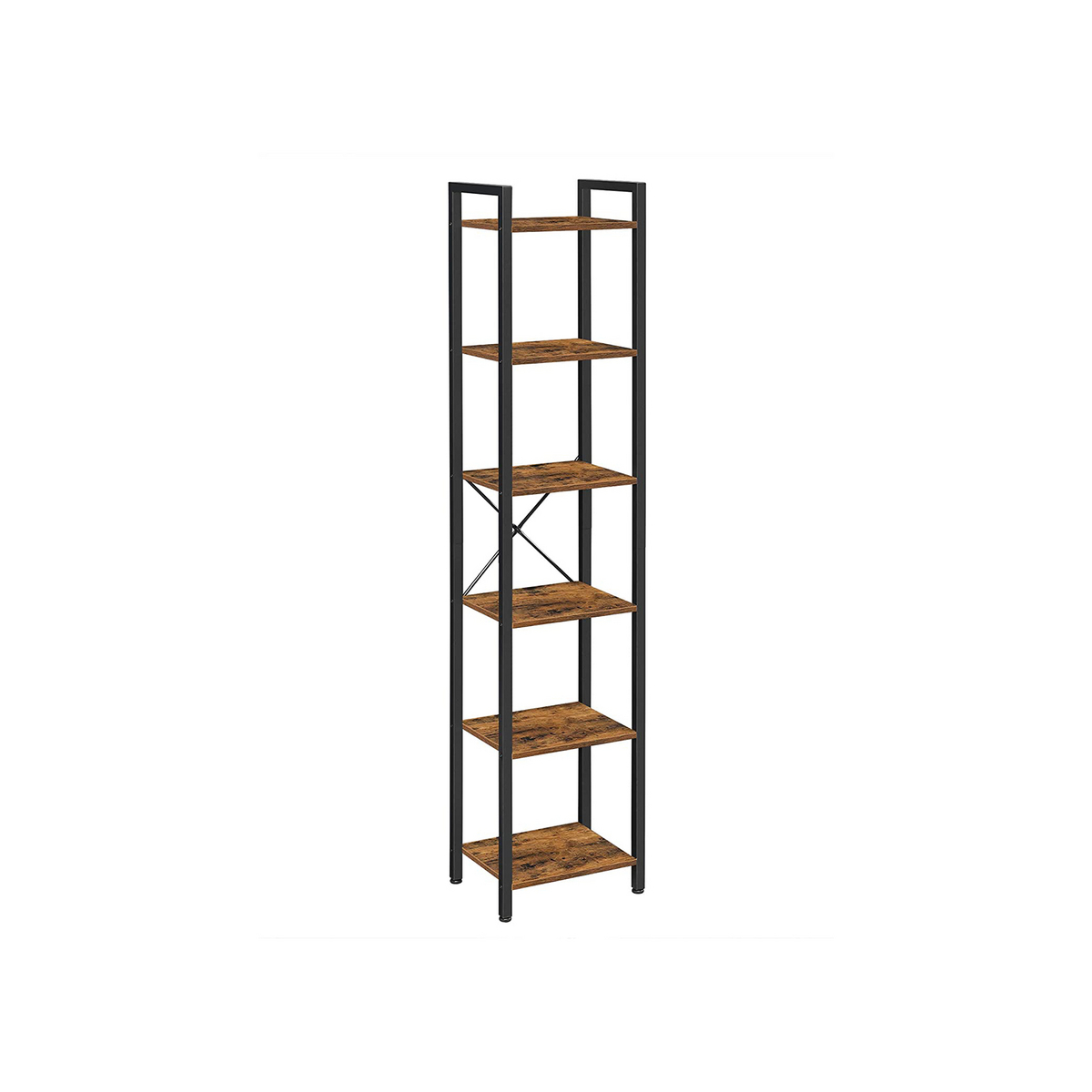 VASAGLE bogreol, 6 niveauer, 40 × 30 × 187.5 cm, LLS101