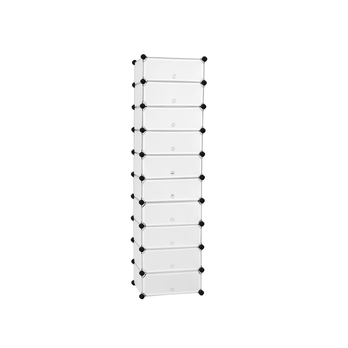 Songmics modulært skoskab, 10 rum, 40 × 30 × 17 cm, LPC010
