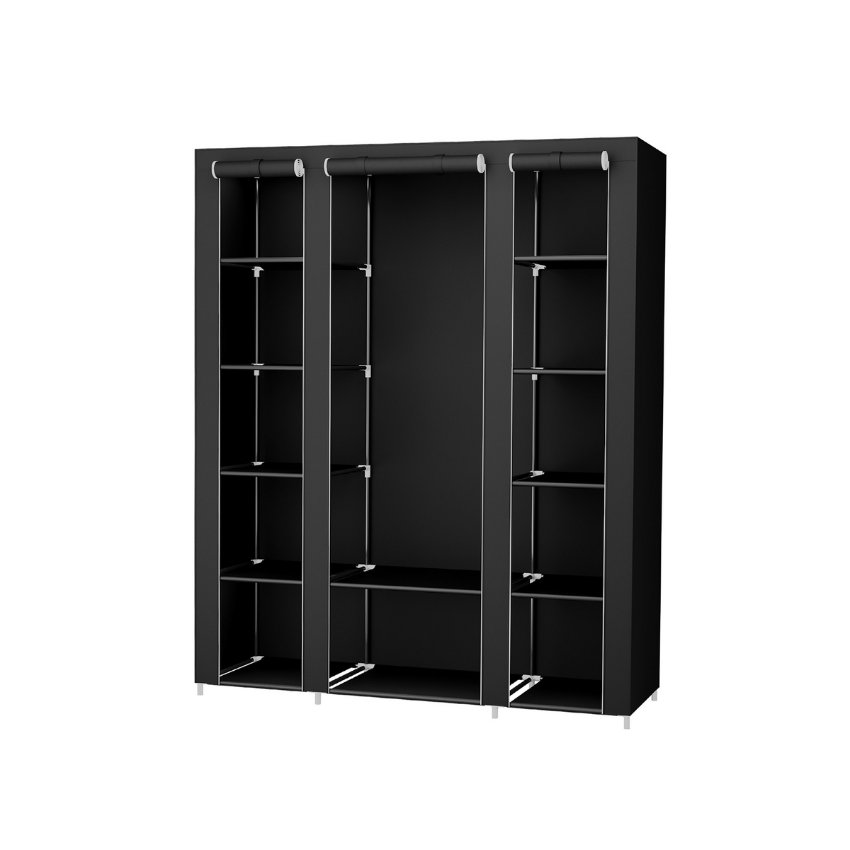 SONGMICS transportabel garderobe, sammenklappelig, 150 × 45 × 175 cm, LSF003YC