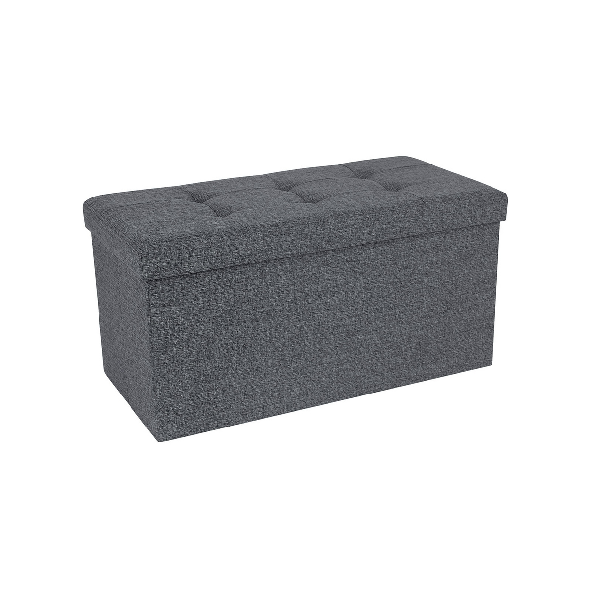 Songmics opbevaringspuf, sammenklappelig, 76 × 38 × 38 cm, LSF047