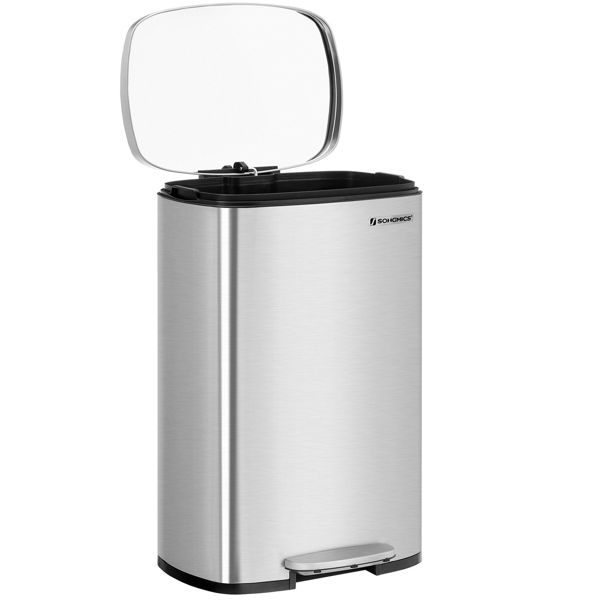 SONGMICS pedalspand, soft-close-låg, 50 L, LTB050
