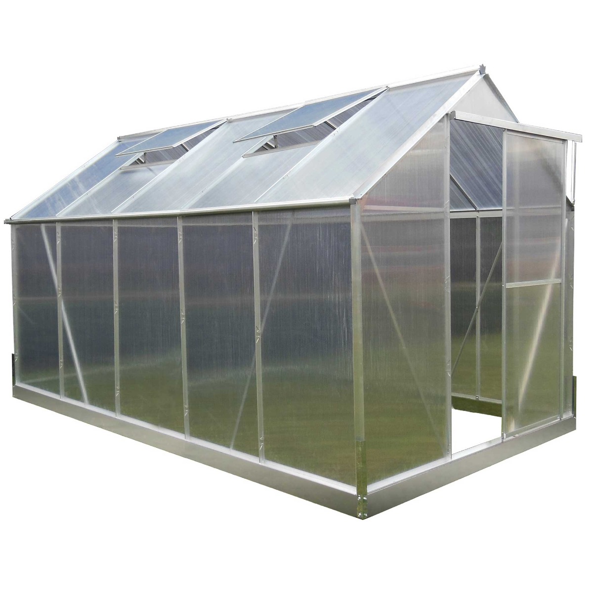 Lykke drivhus sølv 6,0 m2