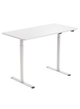 Lykke Elektrisk hæve-sænke-bord Nordic 120x60cm, hvid