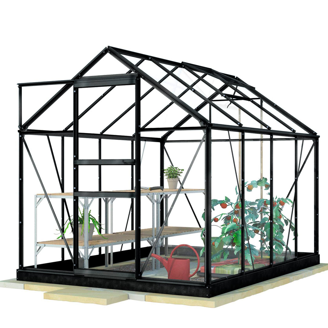 Lykke Drivhus PC 5m2, sort