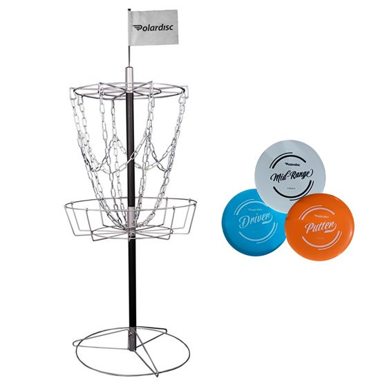 Polardisc Starter Disc Golf kurv sæt