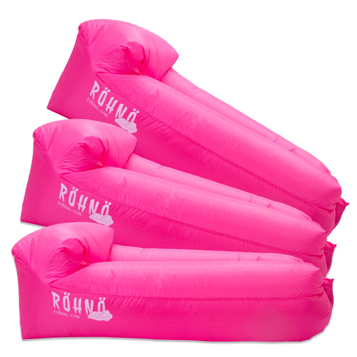 Röhnö Oppustelig Sofa Multipack, 3 stk. pink