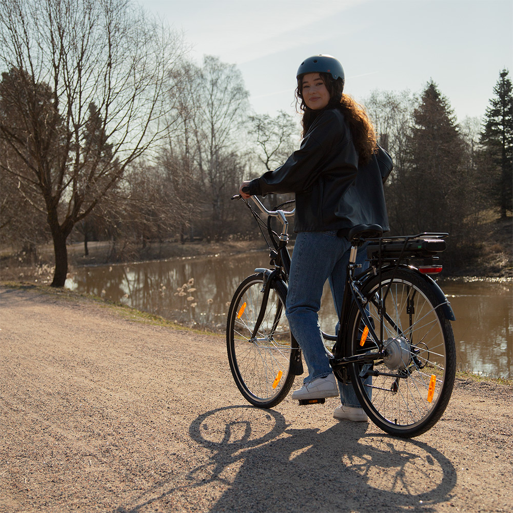 Swoop Elcykel Classic, Dame 28" Sort