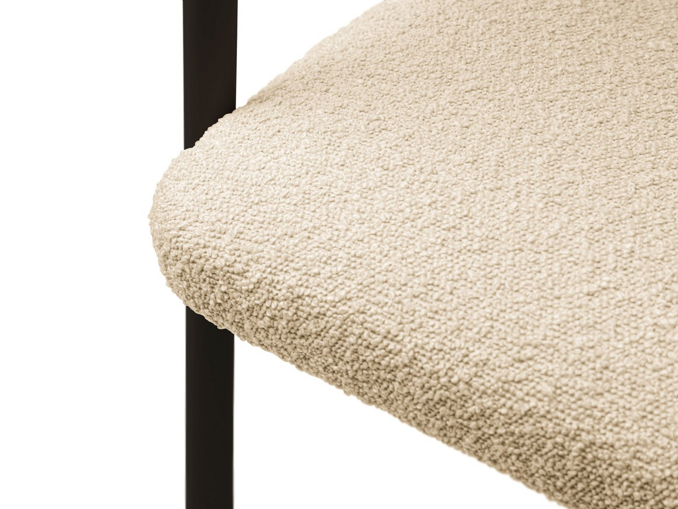 Cosmopolitan Design bouclé-stole, 2 stk., "Lea", 1-personers, 56,5 × 53,5 × 74 cm, Baloo, sorte ben