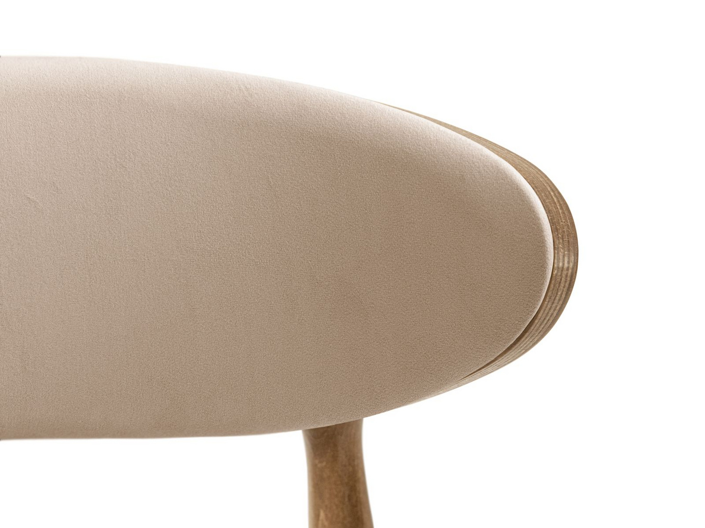 Cosmopolitan Design velourstole, 2 stk., "Rina", 1-personers, 47,5 × 48 × 79 cm, Magic Velvet, ben i amerikansk valnød