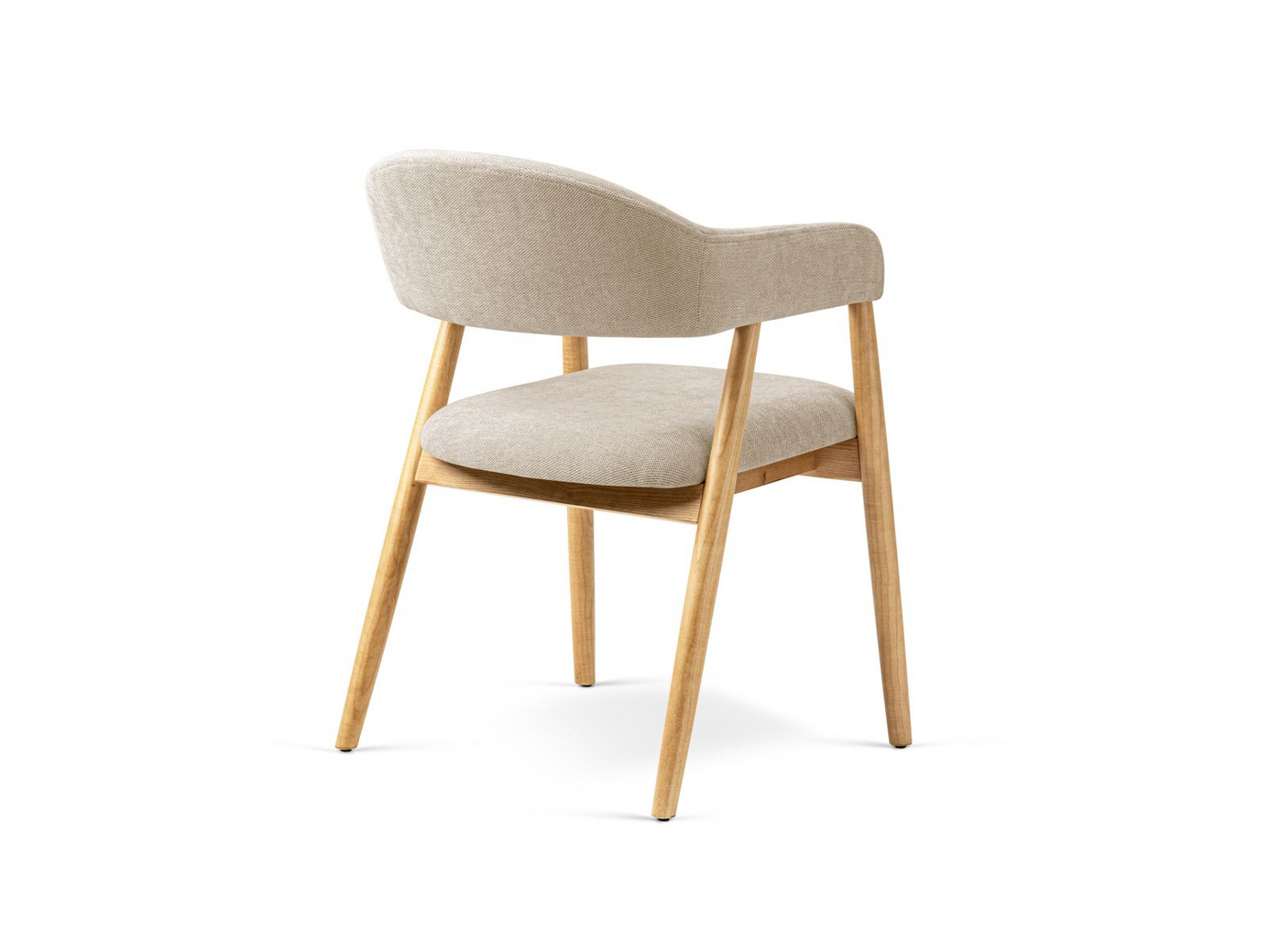 Cosmopolitan Design stole, 2 stk., "Adra", 1-personers, 56 × 59 × 77 cm, Rebel, ben i naturlig bøg