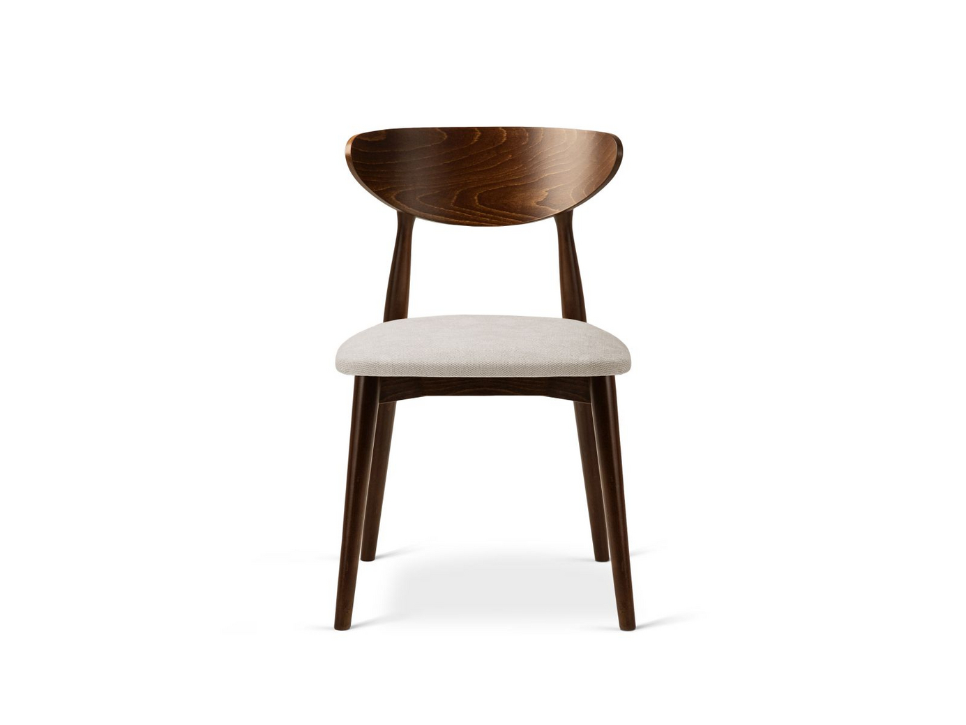 Cosmopolitan Design stole, 2 stk., "Leon", 1-personers, 47,5 × 48 × 79 cm, Rebel, valnøddeben