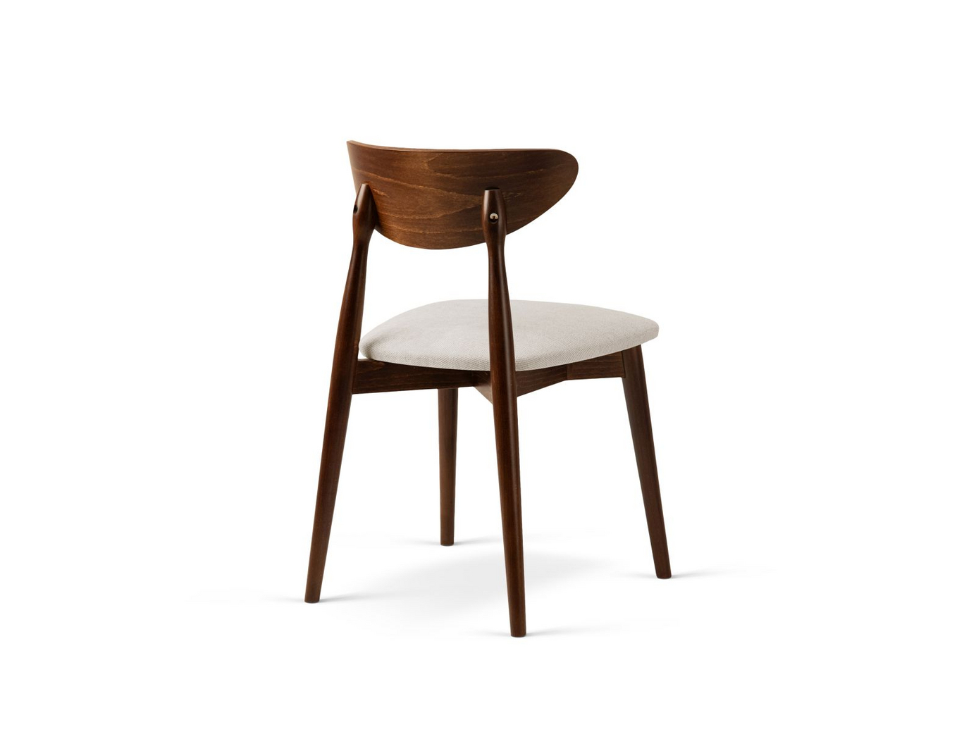 Cosmopolitan Design stole, 2 stk., "Leon", 1-personers, 47,5 × 48 × 79 cm, Rebel, valnøddeben