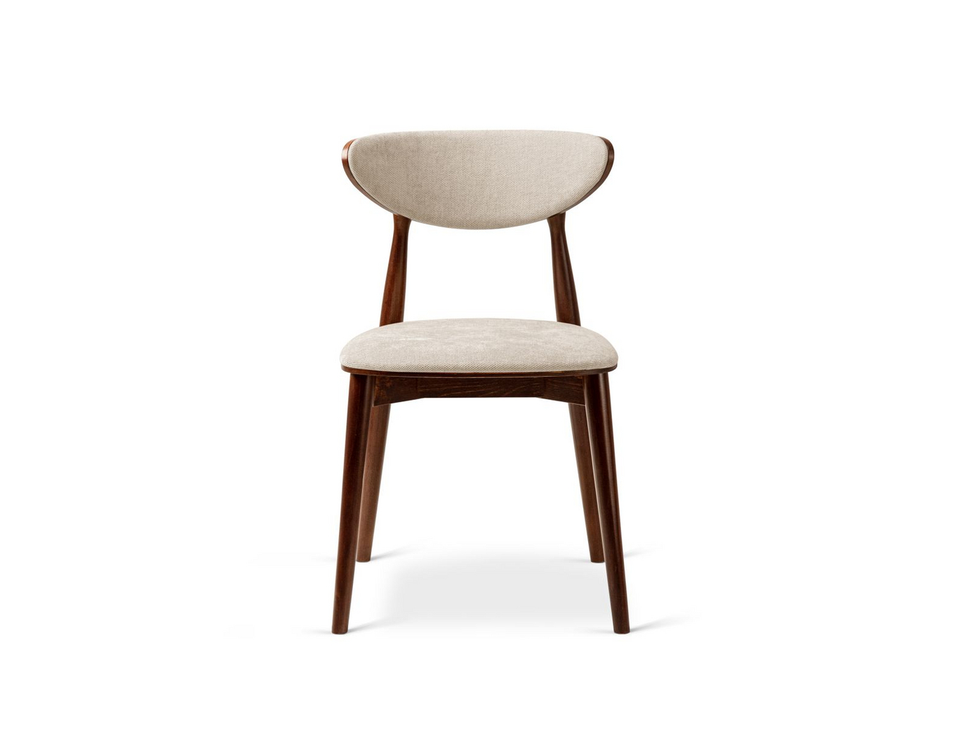 Cosmopolitan Design stole, 2 stk., "Rina", 1-personers, 47,5 × 48 × 79 cm, Rebel, valnøddeben