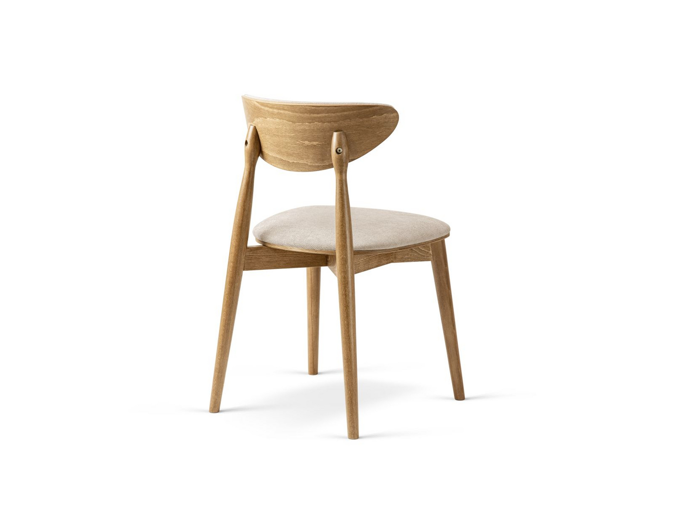 Cosmopolitan Design stole, 2 stk., "Rina", 1-personers, 47,5 × 48 × 79 cm, Rebel, ben i amerikansk valnød