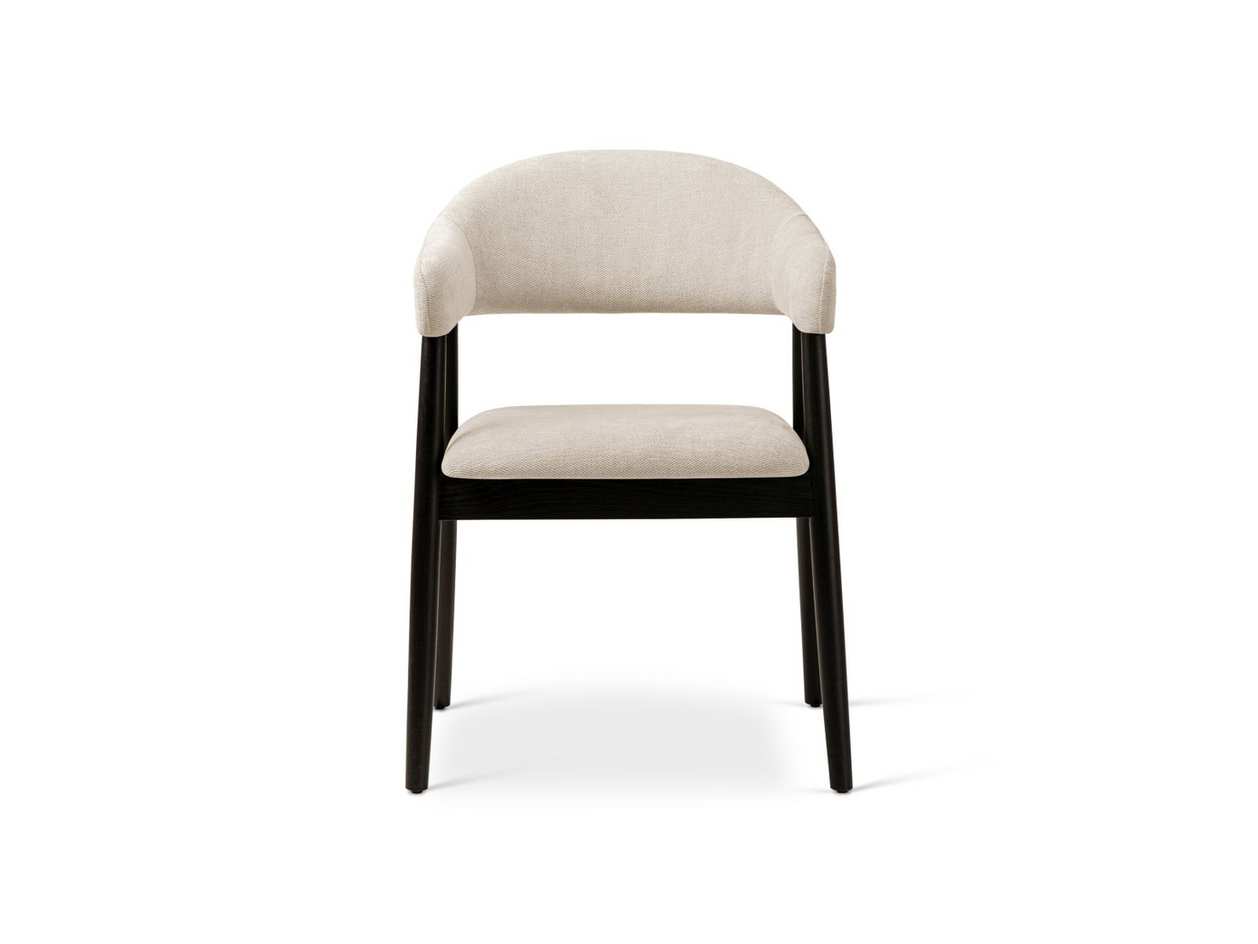 Cosmopolitan Design stole, 2 stk., "Adra", 1-personers, 56 × 59 × 77 cm, Rebel, valnøddeben