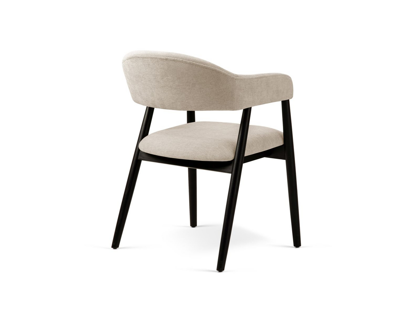 Cosmopolitan Design stole, 2 stk., "Adra", 1-personers, 56 × 59 × 77 cm, Rebel, valnøddeben