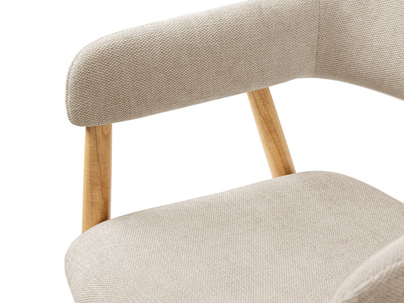 Cosmopolitan Design stole, 2 stk., "Adra", 1-personers, 56 × 59 × 77 cm, Rebel, valnøddeben