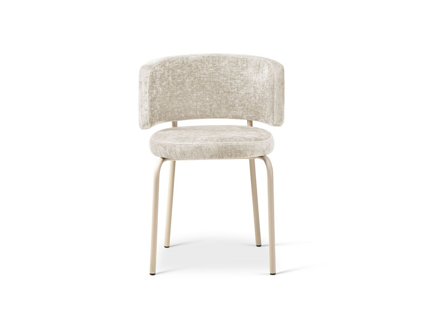 Cosmopolitan Design stole, 2 stk., "Dora", 1-personers, 58 × 57 × 75 cm, Perfect Harmony, cremefarvede ben