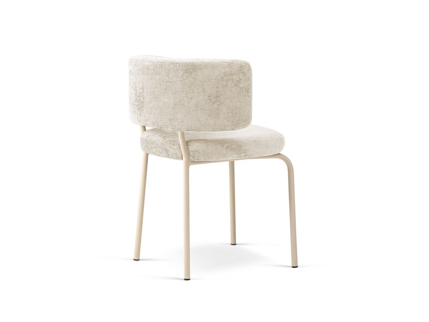 Cosmopolitan Design stole, 2 stk., "Dora", 1-personers, 58 × 57 × 75 cm, Perfect Harmony, cremefarvede ben