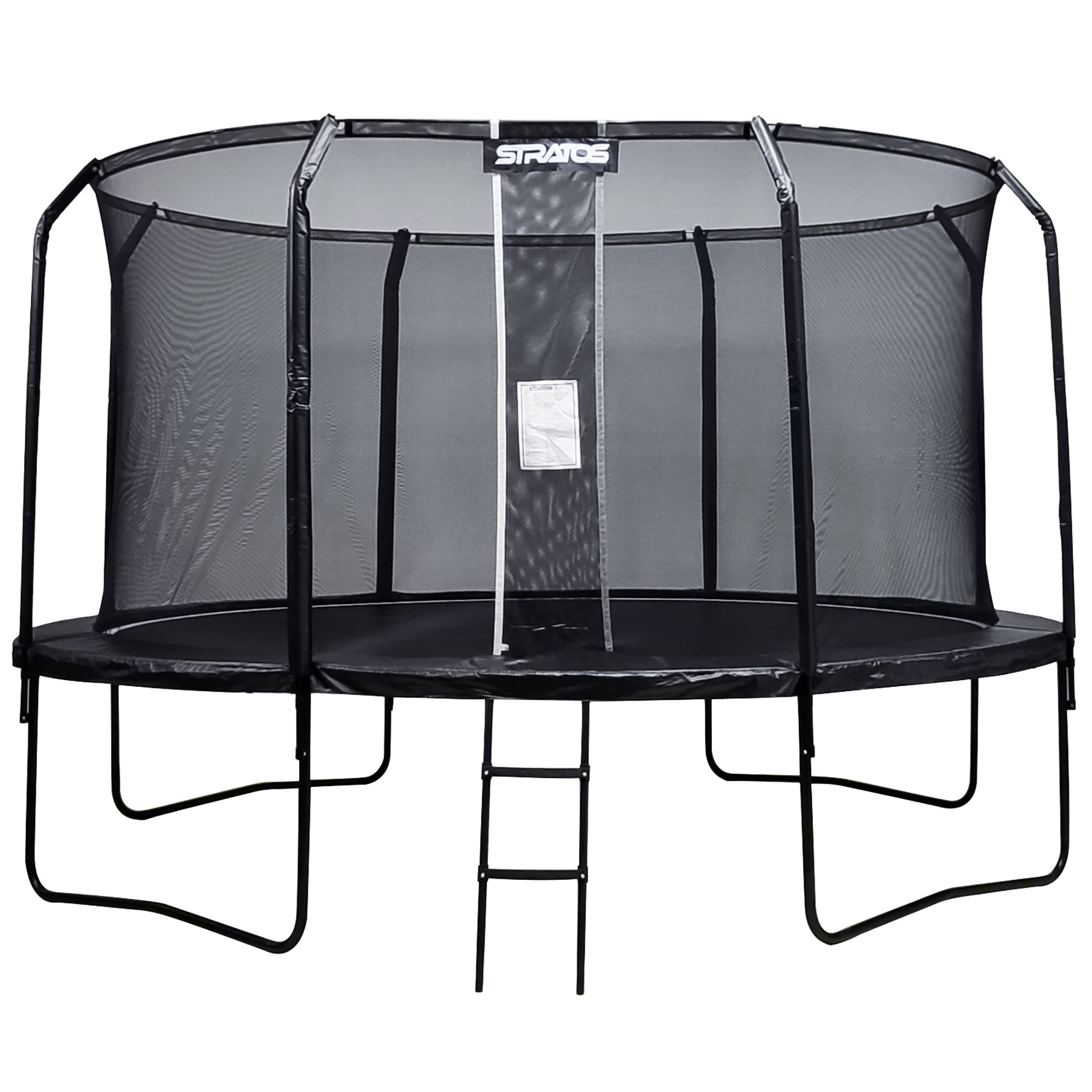 Stratos trampolin 427cm med sikkerhedsnet, Premium Black Line