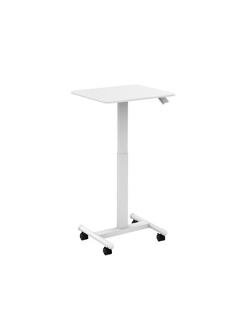 Lykke mobilt hæve-sænke-bord L100, hvid, 60 x 52 cm